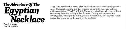 The Adventure of the Egyptian Necklace